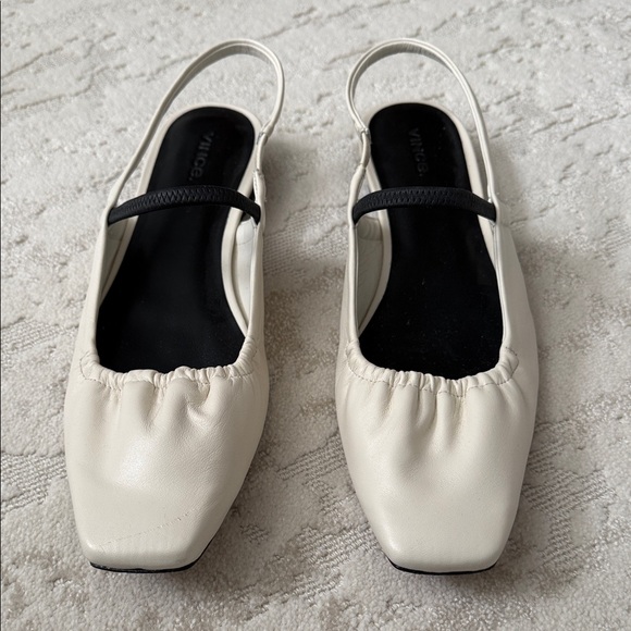 Vince Venice Women's Slingback Flats in White size 11 or 41 UK. - Picture 3 of 9